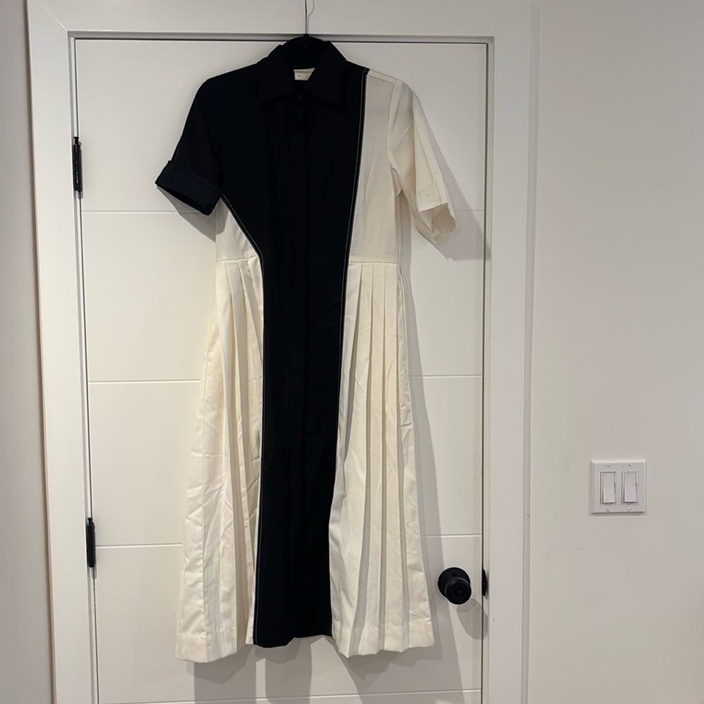VINTAGE Lovebirds Studio Black & White Dress